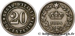ITALIE 20 Centesimi 1894 Rome