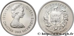 GIBRALTAR 25 Pence Proof Elisabeth II - jubilé d’argent 1977 