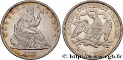 ESTADOS UNIDOS DE AMÉRICA 1/2 Dollar type Liberté assise variété à grande date 1875 Philadelphie
