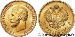 RUSIA 10 Roubles Nicolas II 1911 Saint-Petersbourg