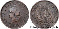 ARGENTINA 1 Centavo 1890  XF 