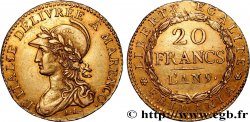 ITALIA - GALIA SUBALPINA 20 Francs or Marengo an 9 1801 Turin