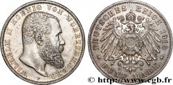 GERMANY - KINGDOM OF WÜRTTEMBERG - WILLIAM II 5 Mark  1913 Stuttgart