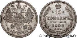 RUSSIA 15 Kopecks 1908 Saint-Petersbourg