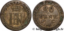 ALLEMAGNE - ROYAUME DE WESTPHALIE 20 Cent. monogramme de Jérôme Napoléon 1812 Cassel - C