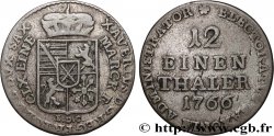 GERMANY - SAXONY 1/12 Thaler au nom du régent François-Xavier de Saxe 1766 