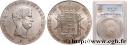 ITALIE - GRAND DUCHÉ DE TOSCANE - LÉOPOLD II Francescone ou 4 Fiorini 1846 Florence SUP61 PCGS