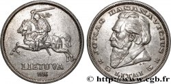 LITHUANIA 5 Litai chevalier Vitis / Dr Jonas Basanavicius 1936 