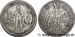 ALLEMAGNE - ORDRE TEUTONIQUE - MAXIMILIEN D AUTRICHE 1/2 Thaler 1614 Hall