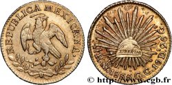 MEXIKO 1/2 Real 1855 Mexico