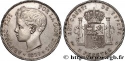 SPAGNA 5 Pesetas Alphonse XIII 3e type 1899 Madrid