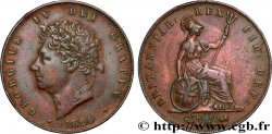 UNITED KINGDOM 1/2 Penny Georges IV 1826 