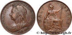 REINO UNIDO 1/2 Penny Victoria “old head” 1895 