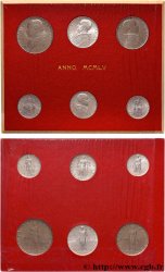 VATICANO E STATO PONTIFICIO Série 6 monnaies  1955 Rome