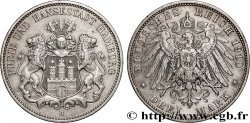 GERMANIA - LIBERA CITTA DE AMBURGO 3 Mark 1910 Hambourg