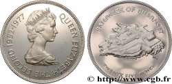 GUERNSEY 25 Pence Proof Elisabeth II, jubilé d’argent / Castle Cornet 1977  MS 