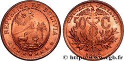 BOLIVIE 50 Centavos 1942 Philadelphie