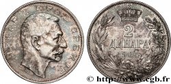 SERBIE 2 Dinara Pierre Ier 1904  TTB 