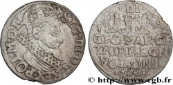 POLOGNE 3 Groschen Sigismond III Vasa 1622 Cracovie TB+ 