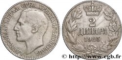 YOUGOSLAVIE 2 Dinara Alexandre Ier 1925 Poissy TTB 