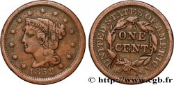 UNITED STATES OF AMERICA 1 Cent Liberté “Braided Hair” 1852 Philadelphie