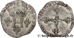 ITALIE - PIÉMONT - COMTÉ DE DÉCIANE (DESANA) - DAUPHIN TIZZONE Double sol parisis 1585 Desana