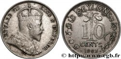 CEYLON 10 Cents Édouard VII 1903 