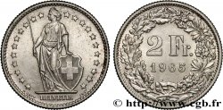 SUISSE 2 Francs Helvetia 1965 Berne