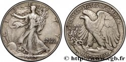 STATI UNITI D AMERICA 1/2 Dollar Walking Liberty 1942 Philadelphie