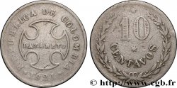 COLOMBIE 10 Centavos - monnaie de léproserie 1921 Birmingham