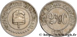 COLOMBIE 2 1/2 Centavos bonnet phrygien 1886 Heaton