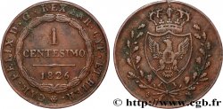 ITALIE - ROYAUME DE SARDAIGNE 1 Centesimo Charles Félix “P” 1826 Turin TB+ 