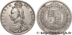 GREAT-BRITAIN - VICTORIA 1/2 Crown Victoria buste du jubilé 1887 Londres