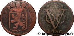 INDES NEERLANDAISES 1 Duit armes de la Hollande / monogramme de la Verenigde Oost-Indische Compagnie  1780  B+ 
