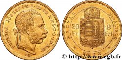 HUNGARY - KINGDOM OF HUNGARY - FRANCIS-JOSEPH I 20 Francs or ou 8 Forint  1873 Kremnitz