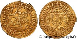 GUELDRE - DUCHÉ DE GUELDRE - CHARLES D EGMONT Florin d or au cavalier n.d. Ruremonde TTB+ 