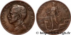 ITALIEN 5 Centesimi Victor Emmanuel III 1918 Rome