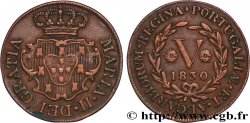 AZORES 5 Reis Marie II 1830 