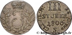 GERMANIA - BERGA 3 Stuber monogramme de Joachim Murat Duc de Berg 1806 Düsseldorf