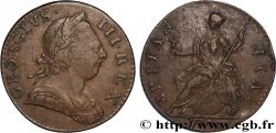 UNITED KINGDOM 1/2 Penny Georges III tête laurée 1774 Londres