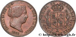 SPAIN 25 Centimos de Real (Cuartillo) Isabelle II 1863 Ségovie