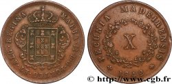 MADEIRA 10 Réis Marie II 1842 