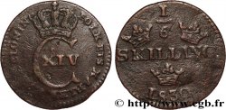 SUECIA 1/6 Skilling Charles XIV 1830  BC+ 