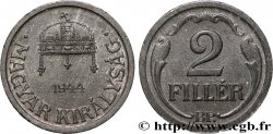 HUNGARY 2 Filler couronne de Saint-Stephen 1944 Budapest