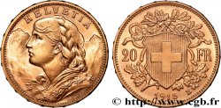 INVESTMENT GOLD 20 Francs  Vreneli   1915 Berne