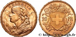 INVESTMENT GOLD 20 Francs  Vreneli   1915 Berne