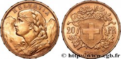 OR, PALLADIUM ET PLATINE INVESTISSEMENT 20 Francs &nbsp;Vreneli&nbsp;  1915 Berne