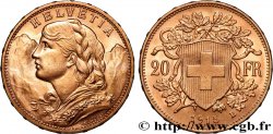 OR, PALLADIUM ET PLATINE INVESTISSEMENT 20 Francs &nbsp;Vreneli&nbsp;  1915 Berne