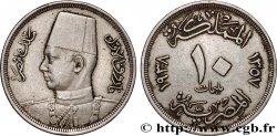 EGYPT 10 Millièmes Roi Farouk Ier AH1357 1938 