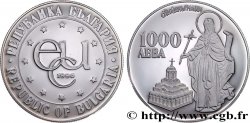 BULGARIE 1000 Leva Proof symbole ECU / Saint Ivan de Rila 1996 